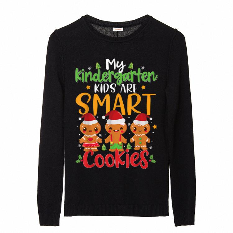 Official Funny Kindergarten Teacher Christmas Gift Smart Cookies sweater 2 Official Funny Kindergarten Teacher Christmas Gift Smart Cookies sweater 2
