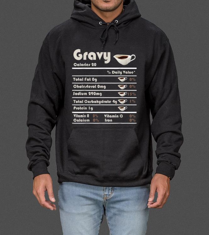 Official Gravy Nutrition Facts Funny Thanksgiving Christmas Costume sweater