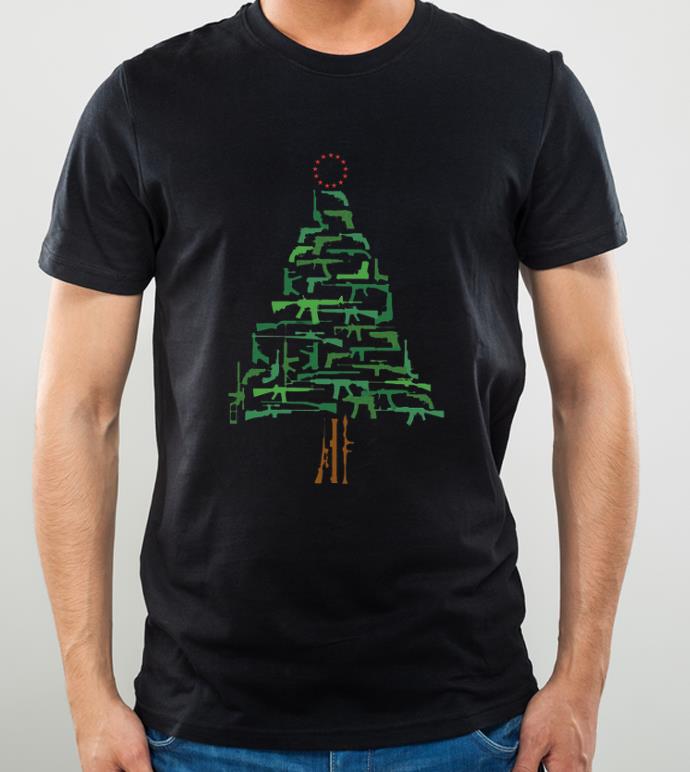 Official Guns Christmas tree Betsy Ross flag shirt