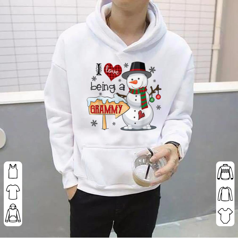 Official I Love Being A Grammy Snowman Funny Family Christmas Gifts sweater