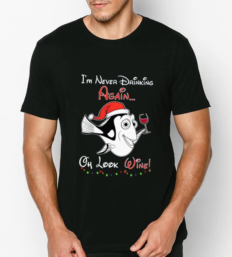 Official I’m never drinking again oh look wine christmas shirt