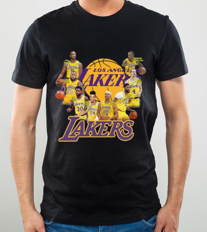 Official Los Angeles Lakers NBA Players Team Signatures shirt
