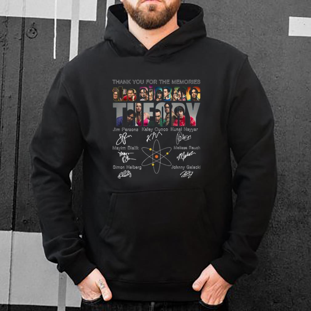 Official Thank you for the memories The BigBang Theory characters signatures shirt