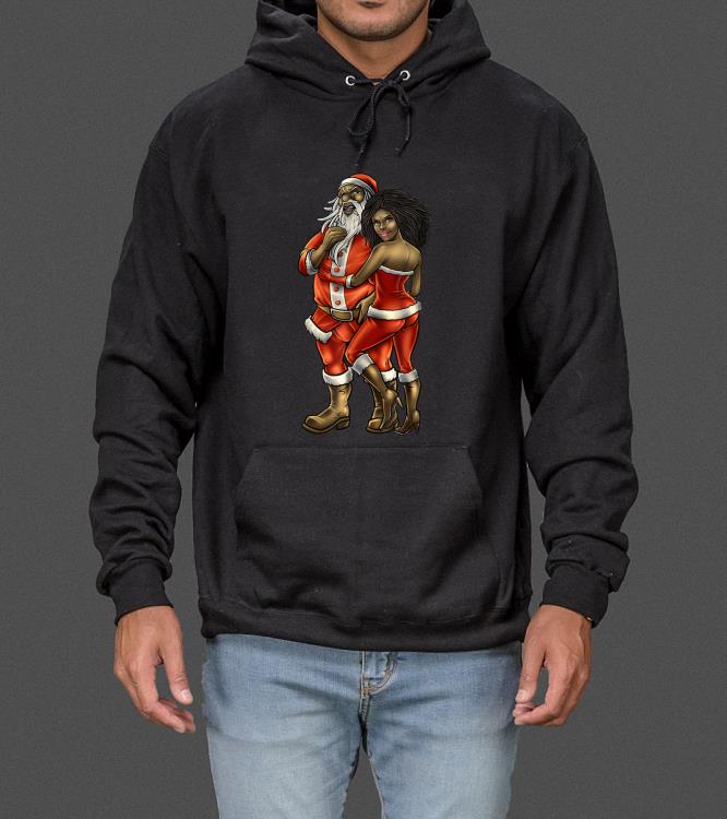 Original African American Santa & Mrs Claus Couple Holiday Christmas sweater