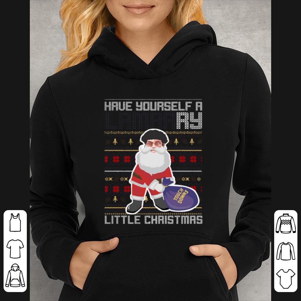 Original Have yourself a Merry listle chirtsmas Touch Downs ugly christmas shirt