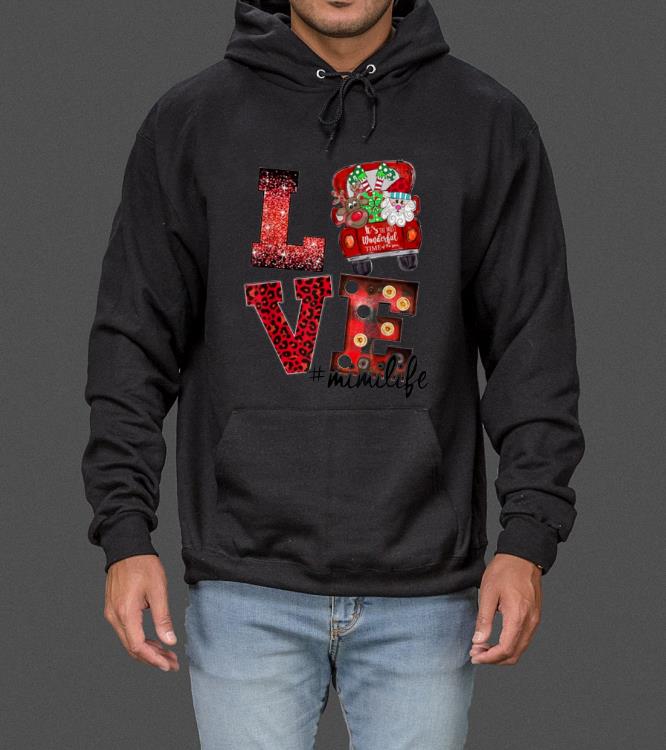 Original LOVE Mimi Santa Red Truck Christmas Gift #mimilife Funny sweater