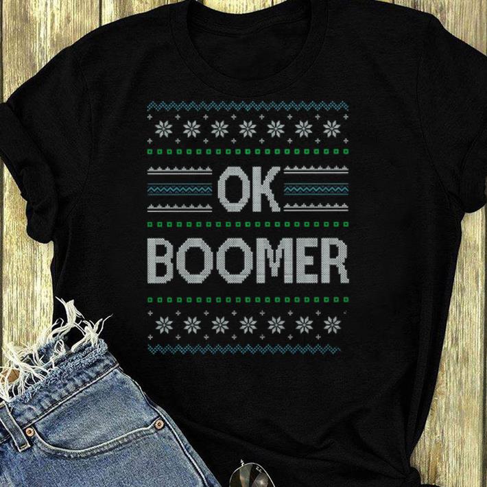 Original Ok Boomer Ugly Christmas shirt