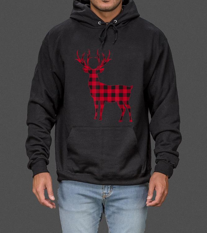 Plaid Reindeer Deer Christmas Pajama Matching Family sweater