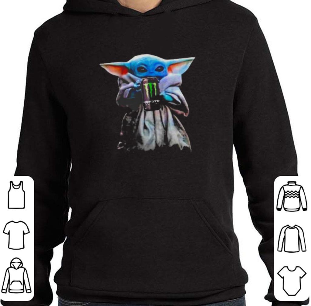 Premium Baby Yoda hug Monster Energy Star Wars Mandalorian shirt