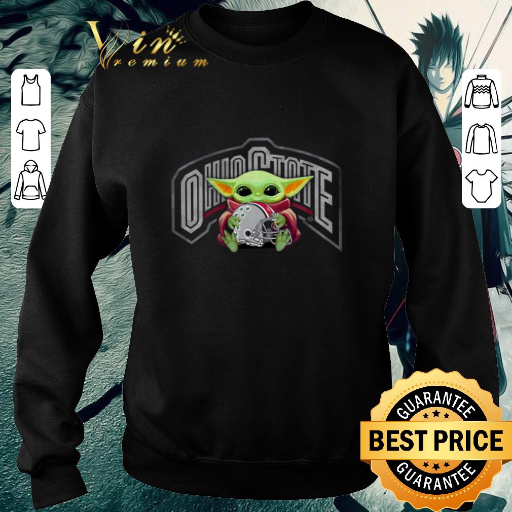 Premium Baby Yoda hug Ohio State Buckeyes Logo Star Wars shirt
