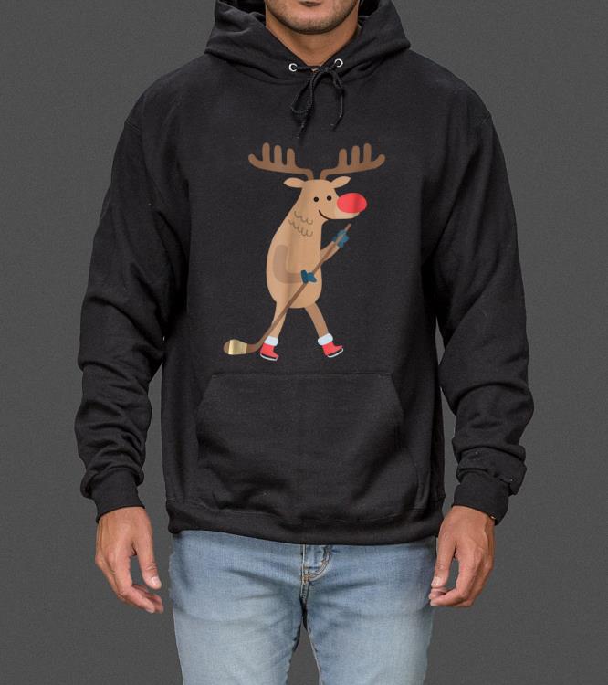 Premium Christmas Funny Reindeer Hockey Pajama Xmas Gift sweater