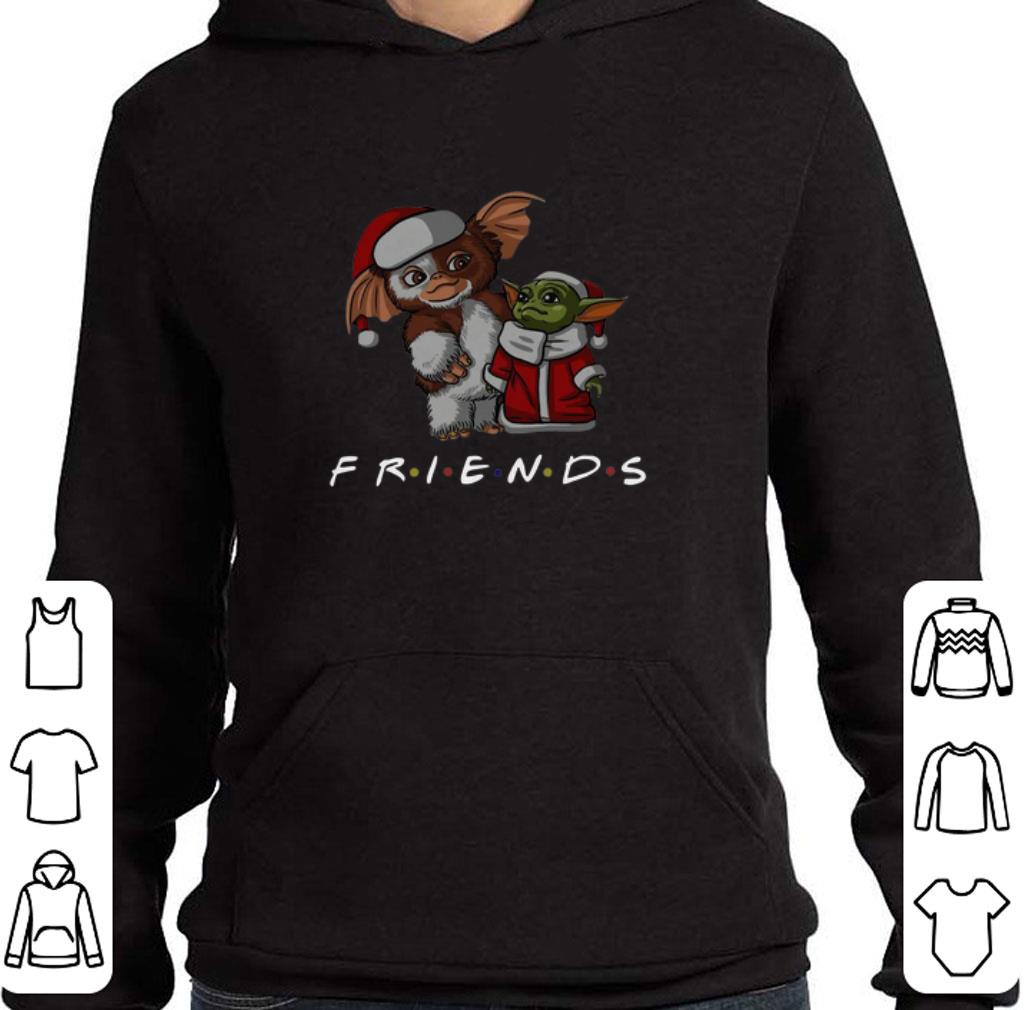 Premium Friends Baby Yoda and Gizmo Santa Christmas shirt