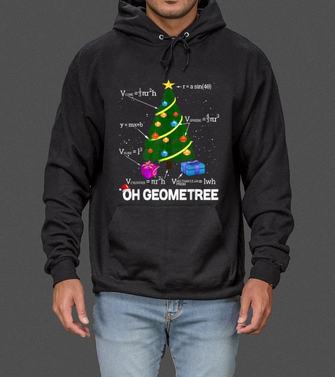 Premium Funny Math Geometry Christmas Tree Geometree Teacher Gift sweater