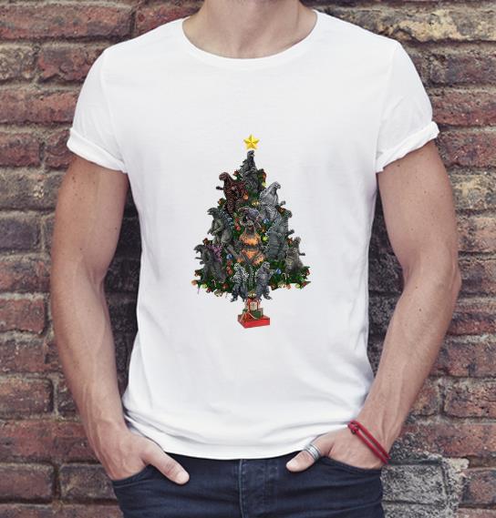 Premium Godzilla Christmas Tree shirt