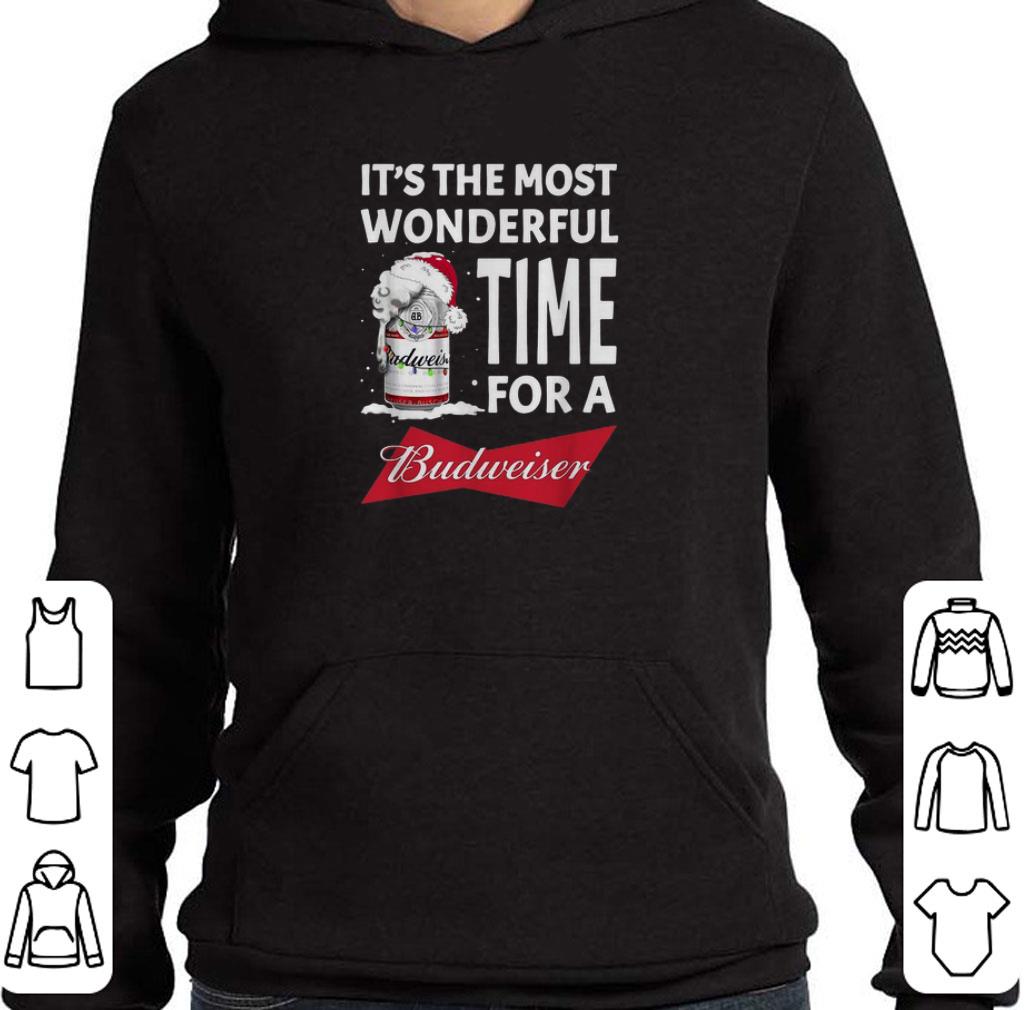 Premium It's the most wonderful time for a Budweiser Christmas shirt