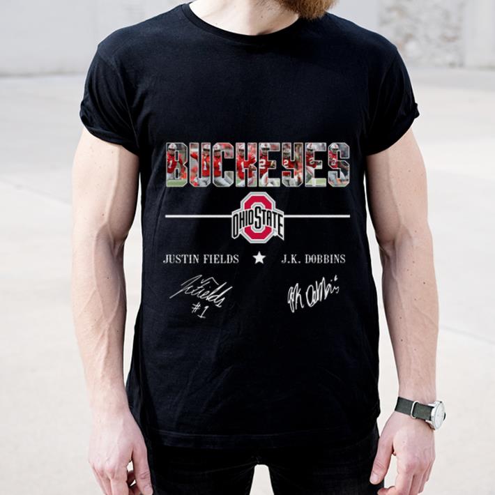 Premium Ohio State Buckeyes Justin fields and Jk Dobbins signatures shirt