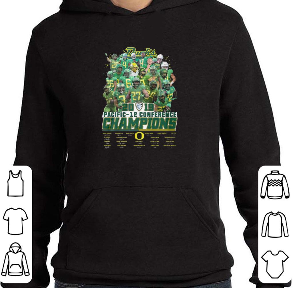 Premium Oregon Ducks 2019 Pacific 12 conference Champions signatures shirt 6 Premium Oregon Ducks 2019 Pacific 12 conference Champions signatures shirt