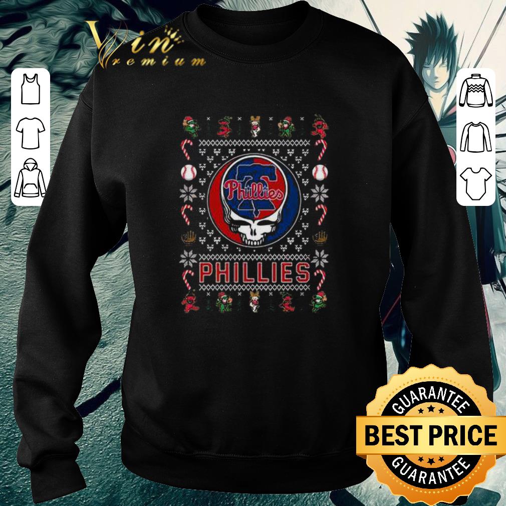 Premium Philadelphia Phillies Grateful Dead Christmas Ugly shirt