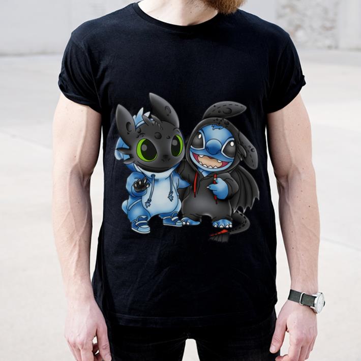Pretty Baby Toothless And Baby Stitch shirt