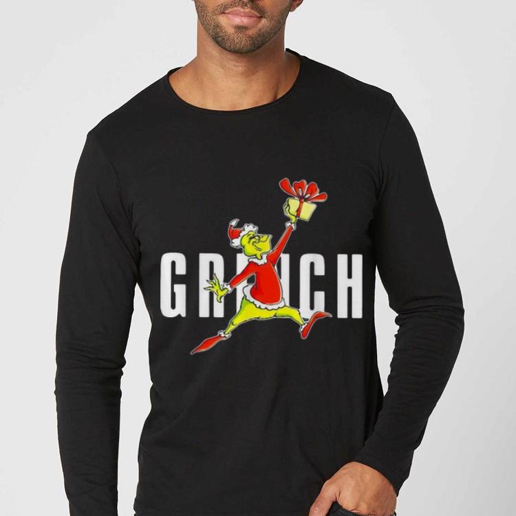 Pretty Grinch Santa Slam Dunk Christmas shirt