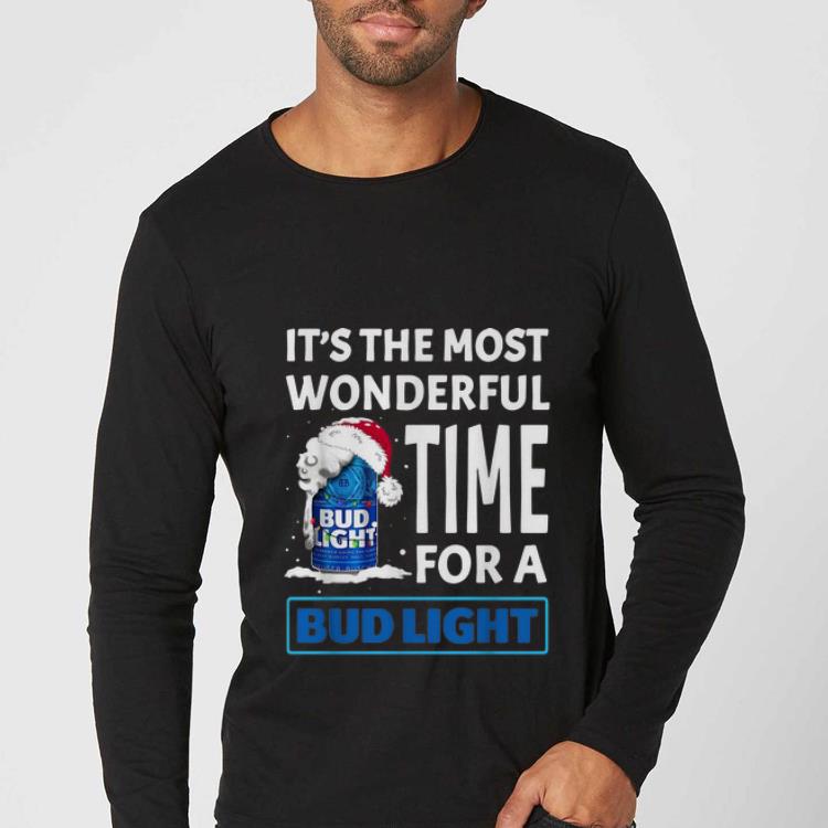 Pretty It's The Most Wonderful Time Of A Bud Light Christmas shirt