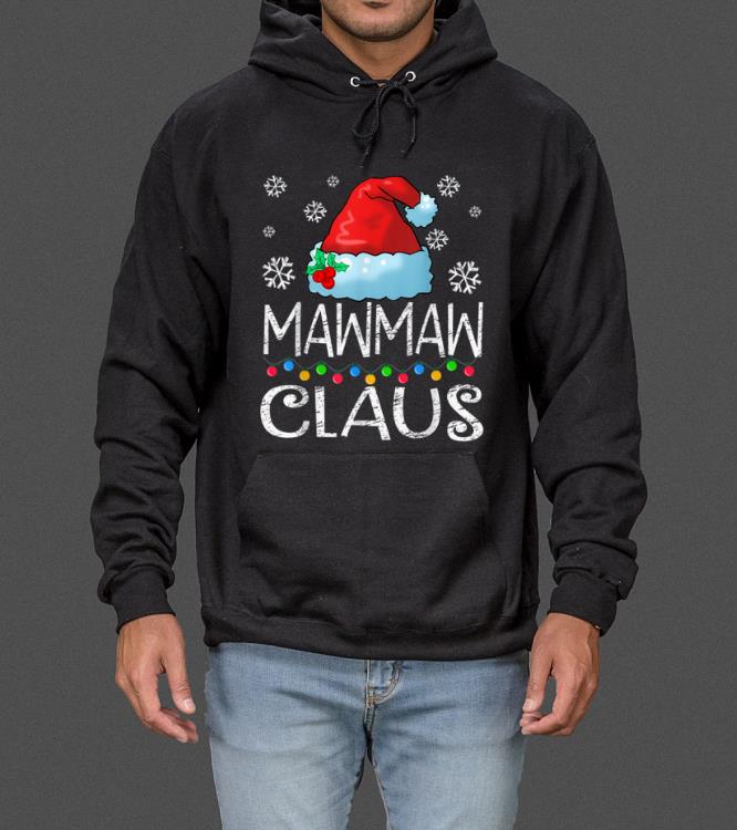 Pretty Mawmaw Claus Hat Santa matching family Christmas Pajamas sweater