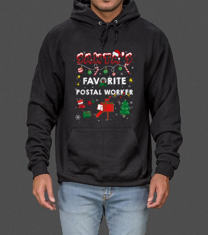 Santa's Favorite Postal Worker Costume Christmas Xmas Gifts sweater