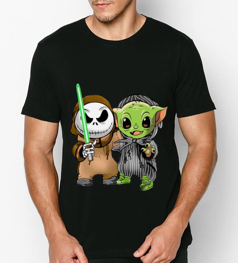 Top Baby Yoda And Baby Jack Skellington shirt