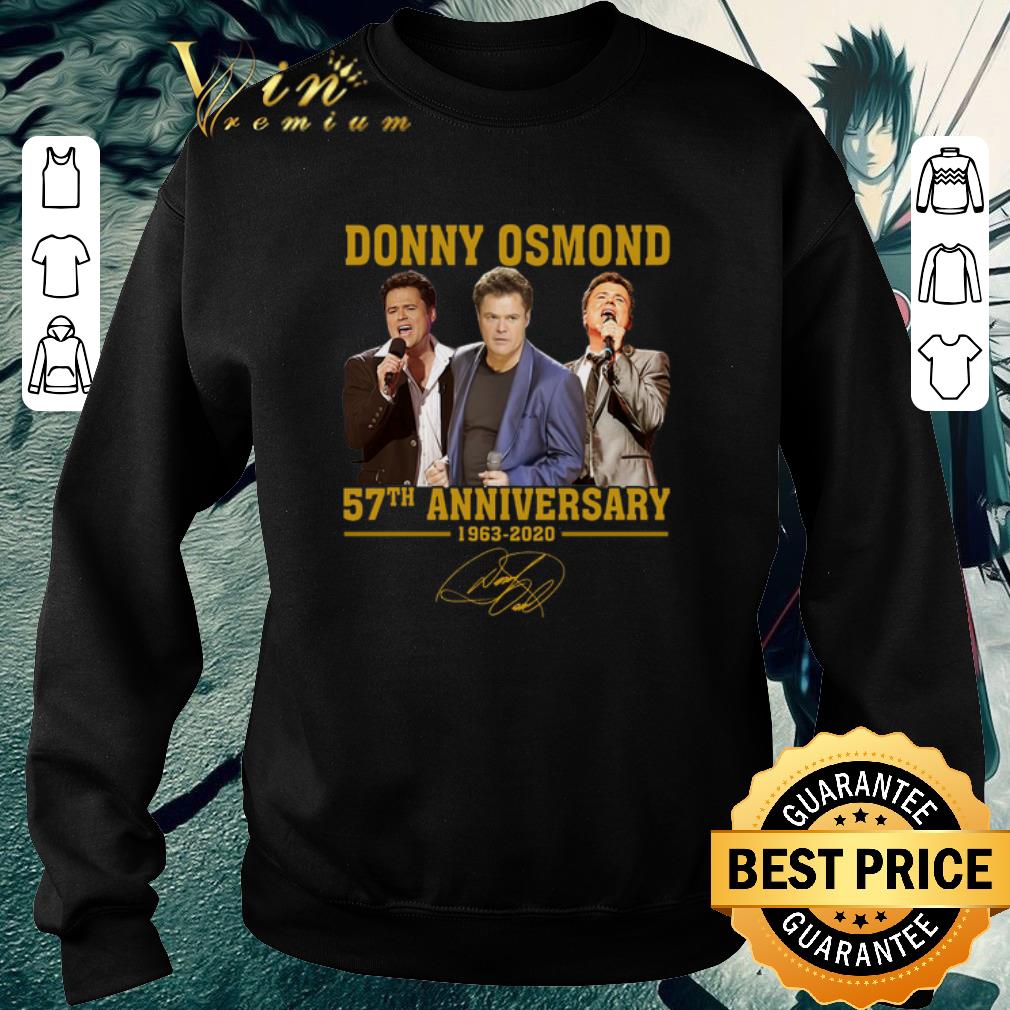 Top Donny Osmond 57th anniversary 1963 2020 signature shirt 6 Top Donny Osmond 57th anniversary 1963 2020 signature shirt