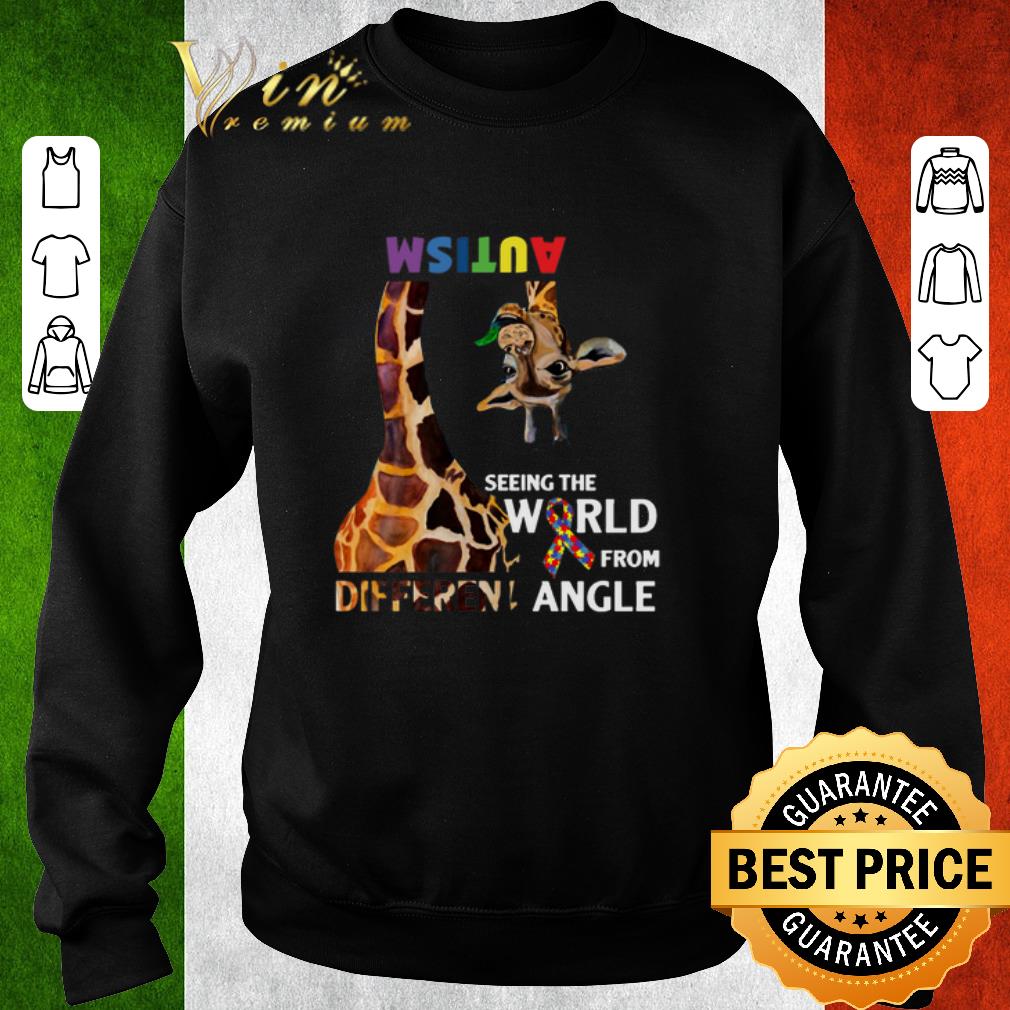 Top Giraffe Autism seeing the world from different angle shirt