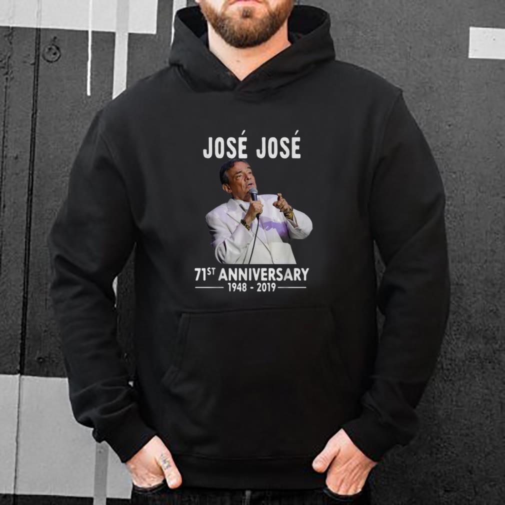 Top José José 71st Anniversary 1948-2019 shirt