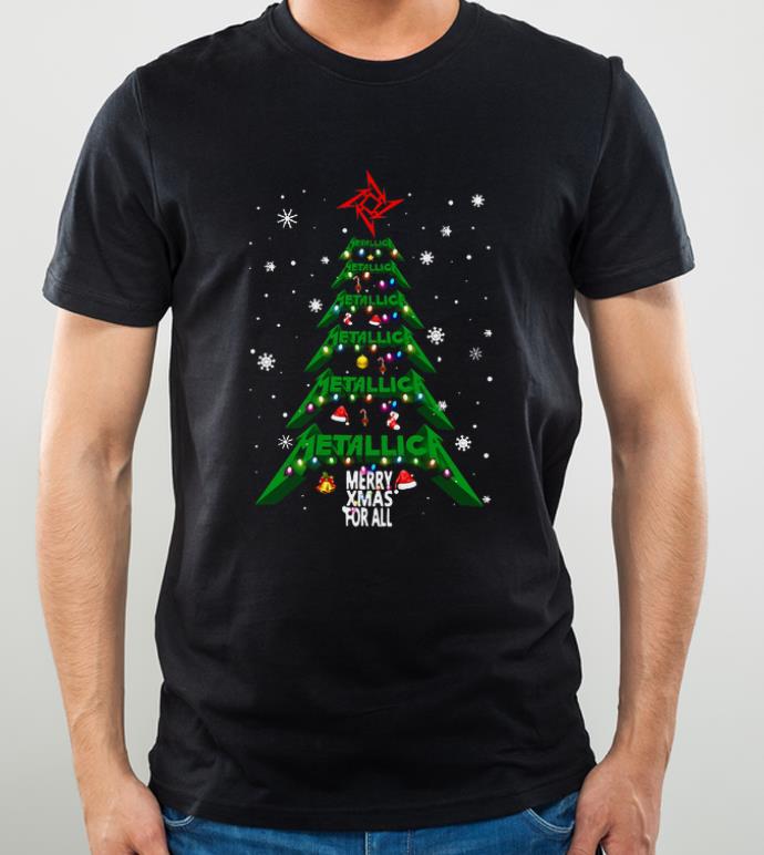 Top Metallica merry Xmas For All Christmas Tree shirt