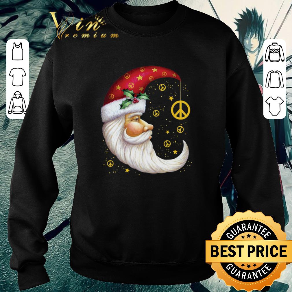 Top Santa Claus moon peace symbols Christmas shirt 6 Top Santa Claus moon peace symbols Christmas shirt