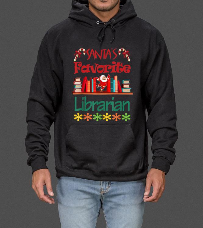 Top Santa's Favorite Librarian Christmas Xmas Holiday sweater