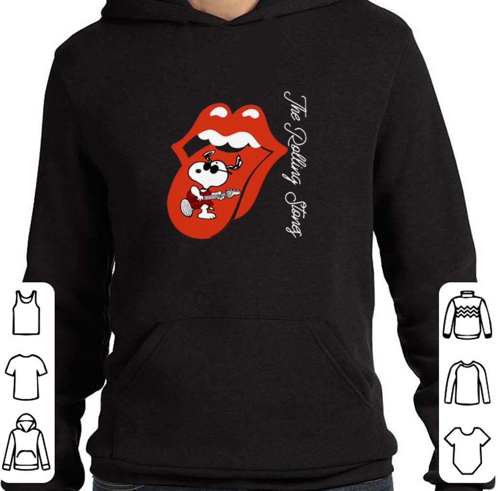 Top Snoopy The Rolling Stones Logo shirt