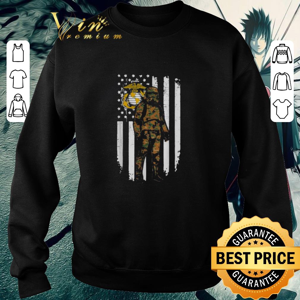 Top Stormtrooper America flag US Marine Corps camo shirt