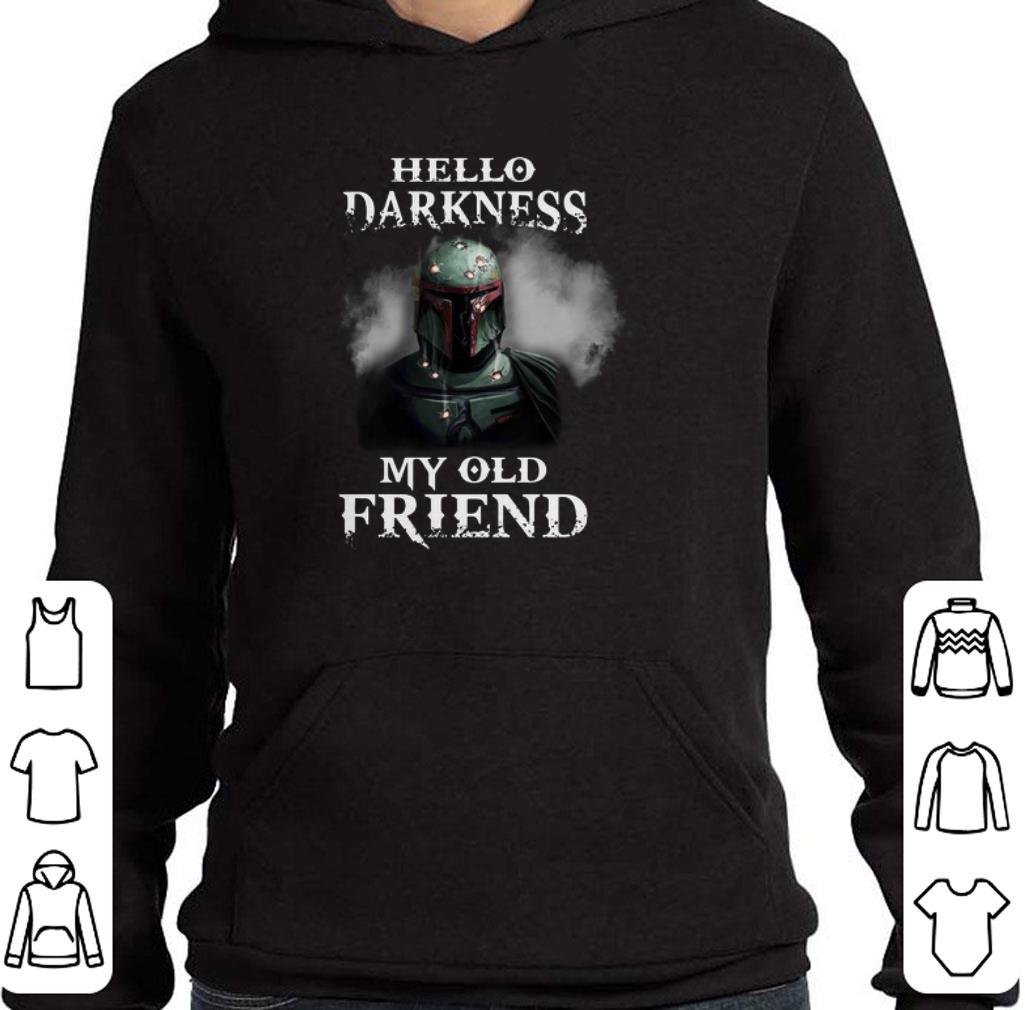 Top The Mandalorian hello darkness my old friends Boba Fett shirt