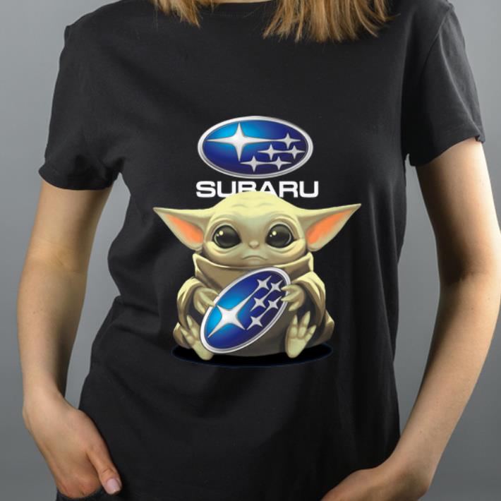 Beautiful Star Wars Baby Yoda Hug Subaru shirt