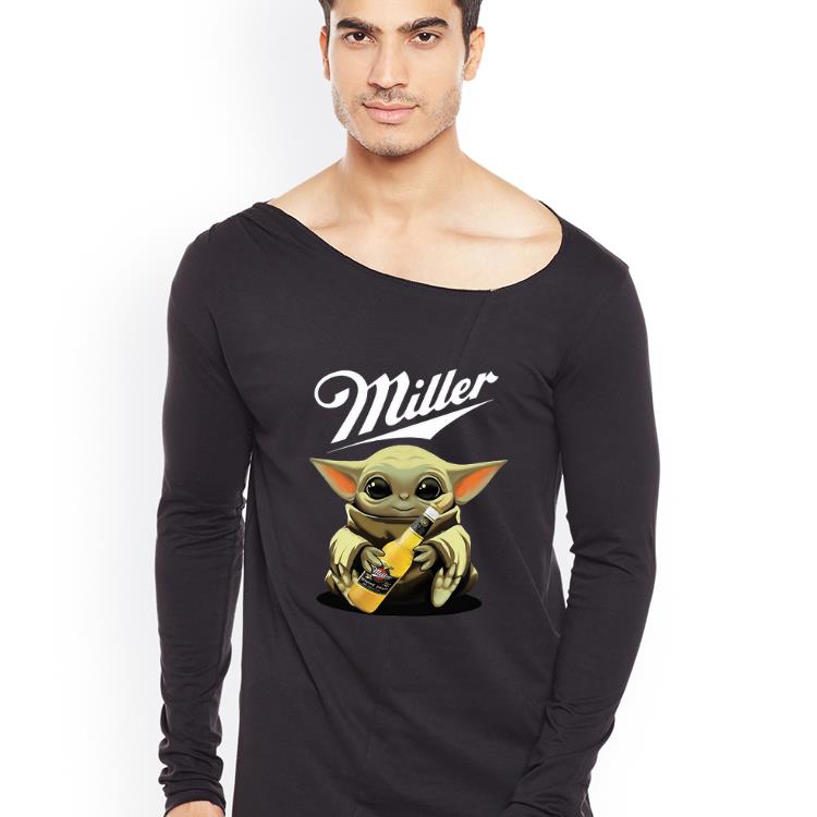 Funny Baby Yoda Hug Miller Genuine Draft shirt