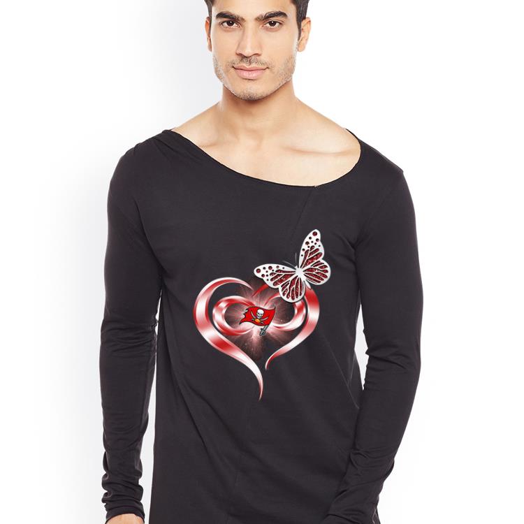 Great Butterfly Heart Love Tampa Bay Buccaneers shirt
