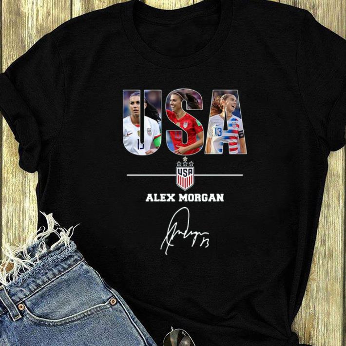 Nice Alex Morgan USA Soccer Signatures shirt