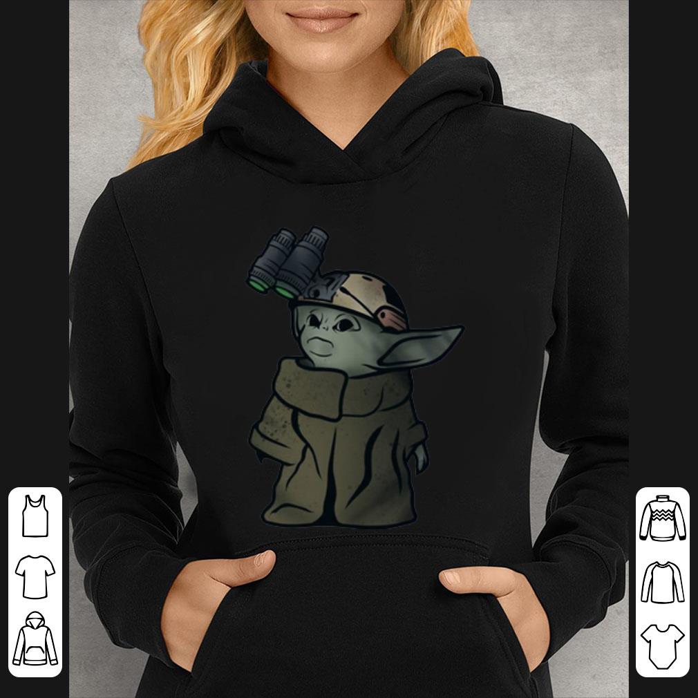 Nice Baby Yoda Soldier Binoculars shirt