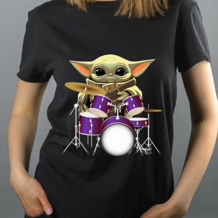 Official Star Wars Baby Yoda Playing Drum Drummers shirt