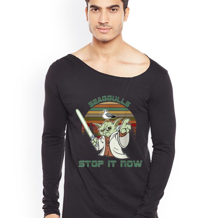 Official Vintage Yoda Seagulls Stop It Now shirt