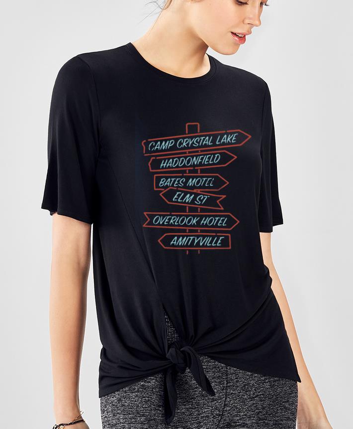 Original Camp Crystal Lake Haddonfield Bates Motel ELM St Overlook Hotel Amityville shirt
