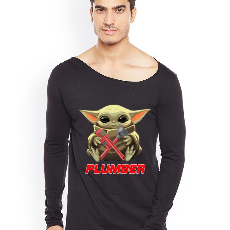 Original Star Wars Baby Yoda Hug Plumber shirt 6 Original Star Wars Baby Yoda Hug Plumber shirt