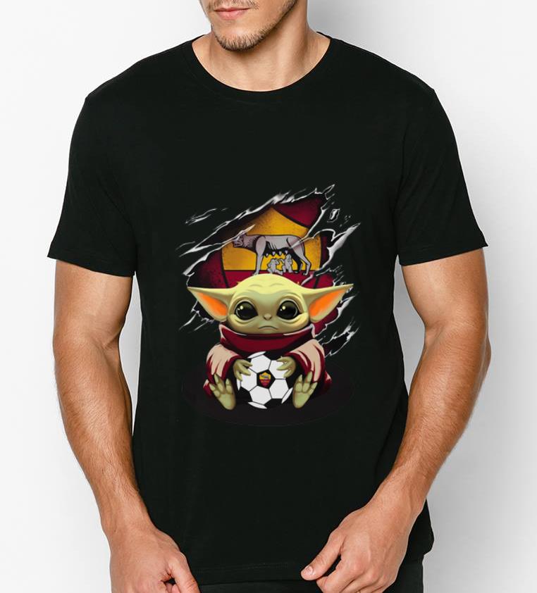 Premium Baby Yoda Blood Inside As Roma shirt