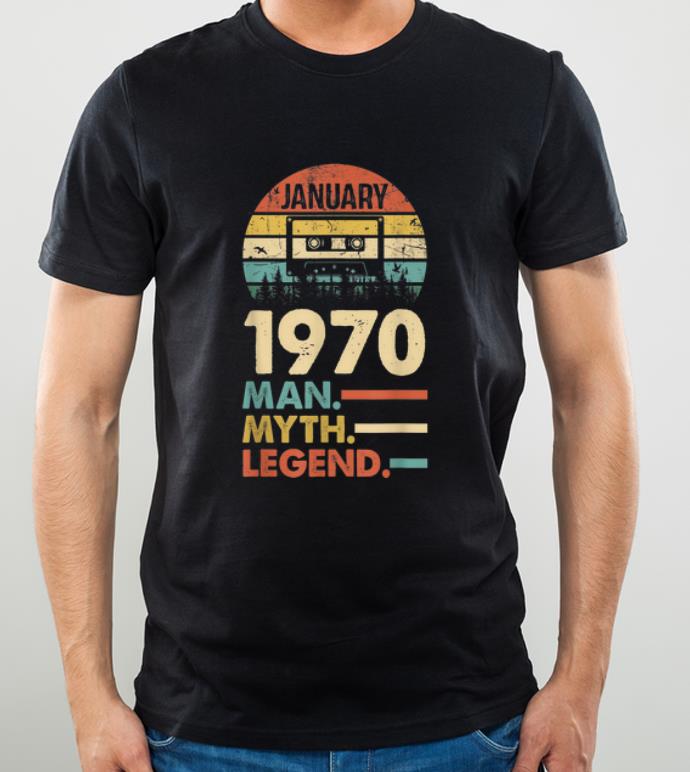 Premium Vintage 1970 January The Man The Myth The Legend shirt