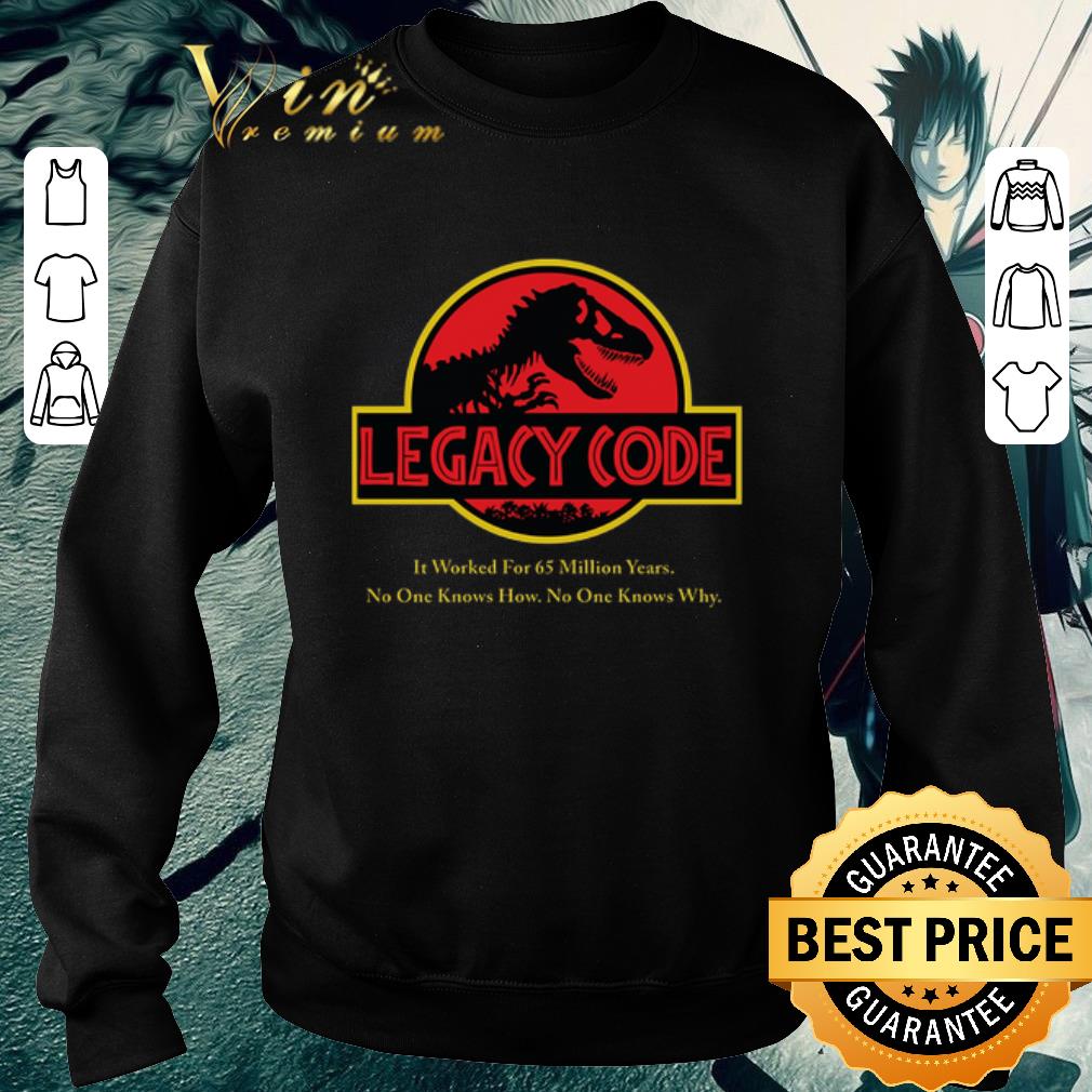 Pretty Jurassic Park Legacy Code it worked for 65 million years shirt 2 Pretty Jurassic Park Legacy Code it worked for 65 million years shirt