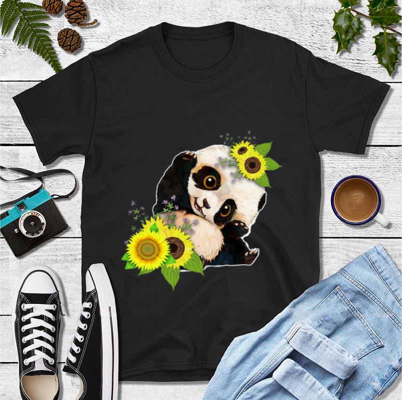 Top Baby Panda Sunflower shirt